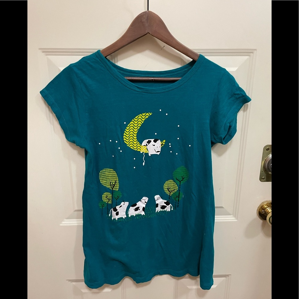 Teal graphic t-shirt